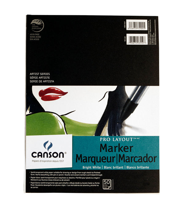 Canson Artist Series Pro-Layout Marker Pad, 50 Sheets/Pad (Various